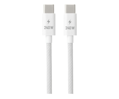 Kabel do smartfona Silver Monkey Kabel Core USB-C - USB-C 240W 0,5m biały